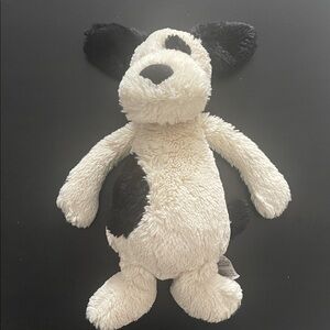 Jellycat Bashful Black & Cream Puppy